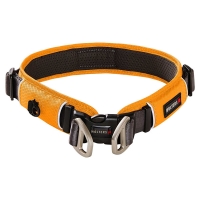 Halsband Hond/ Kat Dier Maat: 5 / Breedte: 4,0 cm / Verstelling: 59 - 66 cm, artikelnr. 103244-M-107628 Oranje Antraciet