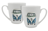 Porselein beker VW Bus Blauw 10x9 vaatwas magneetron bestendig