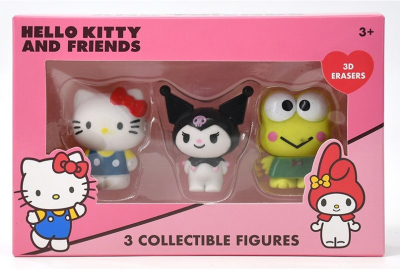 HELLO KITTY 3 COLLECTIBLE FIGURES 11x17CM (45MM)