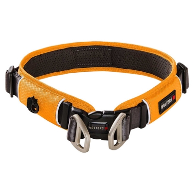 Halsband Hond/ Kat Dier Maat: 5 / Breedte: 4,0 cm / Verstelling: 59 - 66 cm, artikelnr. 103244-M-107628 Oranje Antraciet