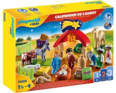 Playmobil 1.2.3. Adventskalender Kerststal Playmobil (70259)