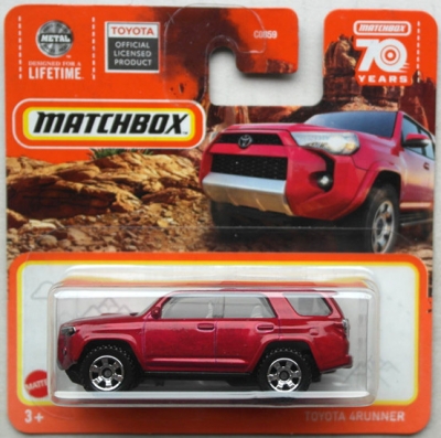 2023 Matchbox 2018 18 TOYOTA 4RUNNER Red MBX Off-Road HFR45 MB1302-2