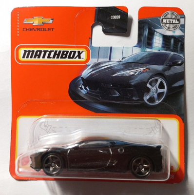 2020 CORVETTE C8 CHEVROLET BLACK/CHROME MATCHBOX 20/200 1:64