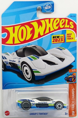 HOT WHEELS GROUP C FANTASY WHITE 89/250 1:64  HW TRACK CHAMPS 3/5