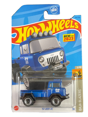 HOT WHEELS '57 JEEP FC 218/250 1:64 HW BAJA BLAZERS 6/10