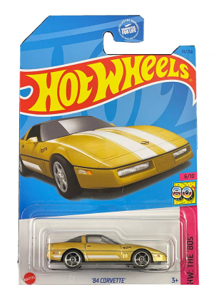 HOT WHEELS '84 CORVETTE GOLD 74/250 1:64 HW THE '80 6/10