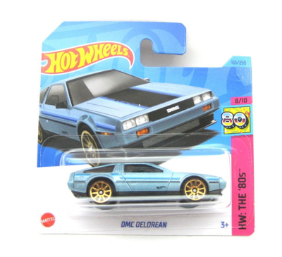 HOT WHEELS DMC DELOREAN METALIC BLUE 101/250 (1:64) HW THE '80 8/10