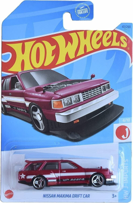 HOT WHEELS NISSAN MAXIMA DRIFT CAR 47/250 RED 1:64 HW J-IMPORTS 4/10
