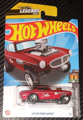 HOT WHEELS VOLVO P1800 GASSER RED 1/250 1:64 HW DREAM GARAGE 1/5