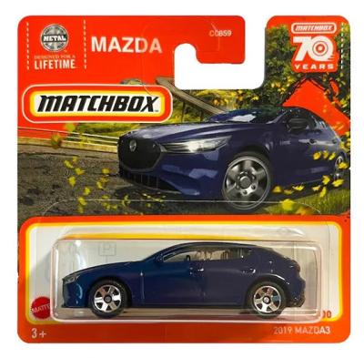 MATCHBOX 2019 MAZDA METALLIC BLUE (1:64)