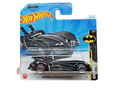 HOT WHEELS BATMAN& ROBIN BATMOBILE 54/250 1:64 ZWART HW BATMAN 2/5