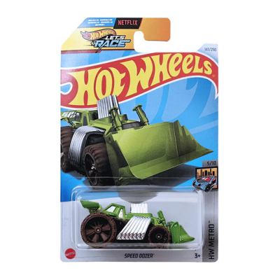 HOT WHEELS SPEED DOZER GREEN/ BROWN 147/250 1:64 HW METRO 5/10