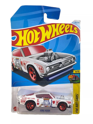 HOT WHEELS KING KUDA WHITE 152/250 1:64 HW ART CARS 8/10