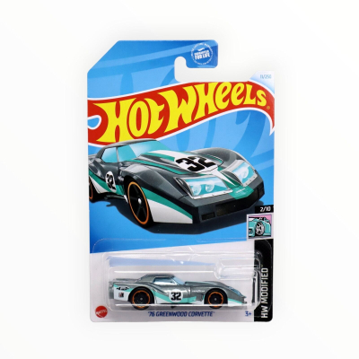 HOT WHEELS '76 GREENWOOD CORVETTE 11/250 32 GREY 1:64 HW MODIFED 2/10