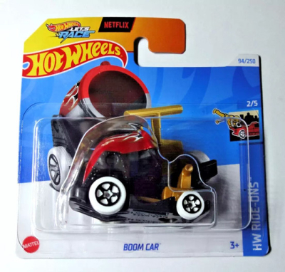 HOT WHEELS BOOM CAR 94/250 RED/GOLD 1:64 HW RIDE-ONS 2/5