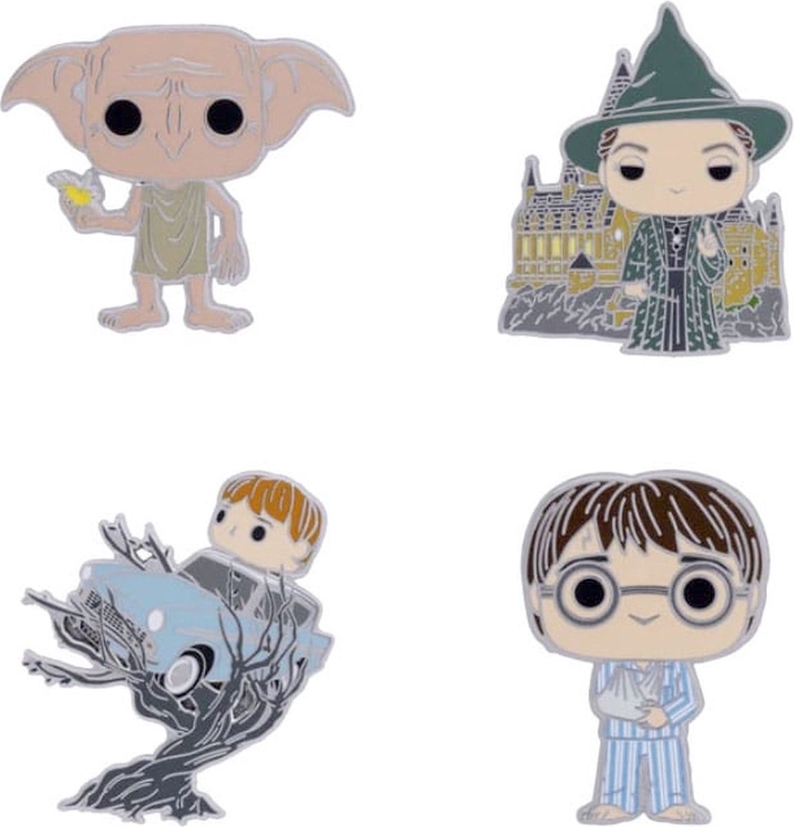 Funko Harry Potter - POP! Enamel Pins 4-Set Anniversary Chamber Of Secrets 4 cm Pin